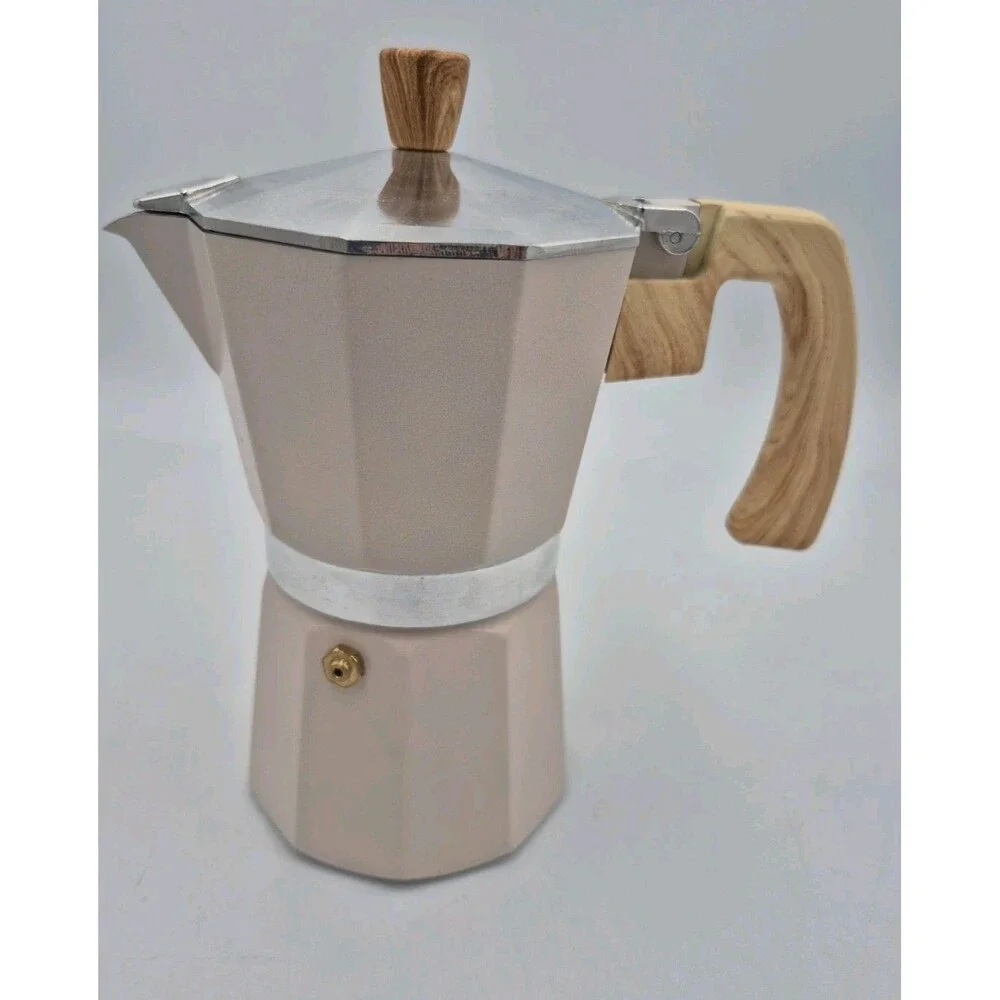 Espresso Maker,  Stovetop Italian Coffee Maker, Ground Coffee New With Flaws